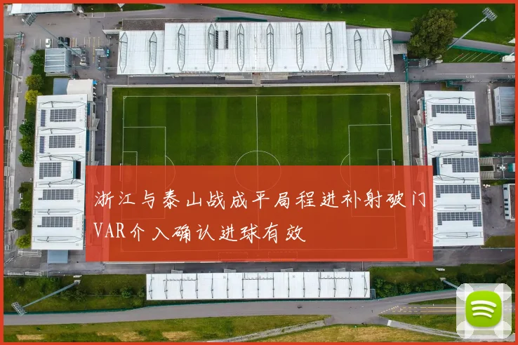 浙江与泰山战成平局程进补射破门VAR介入确认进球有效
